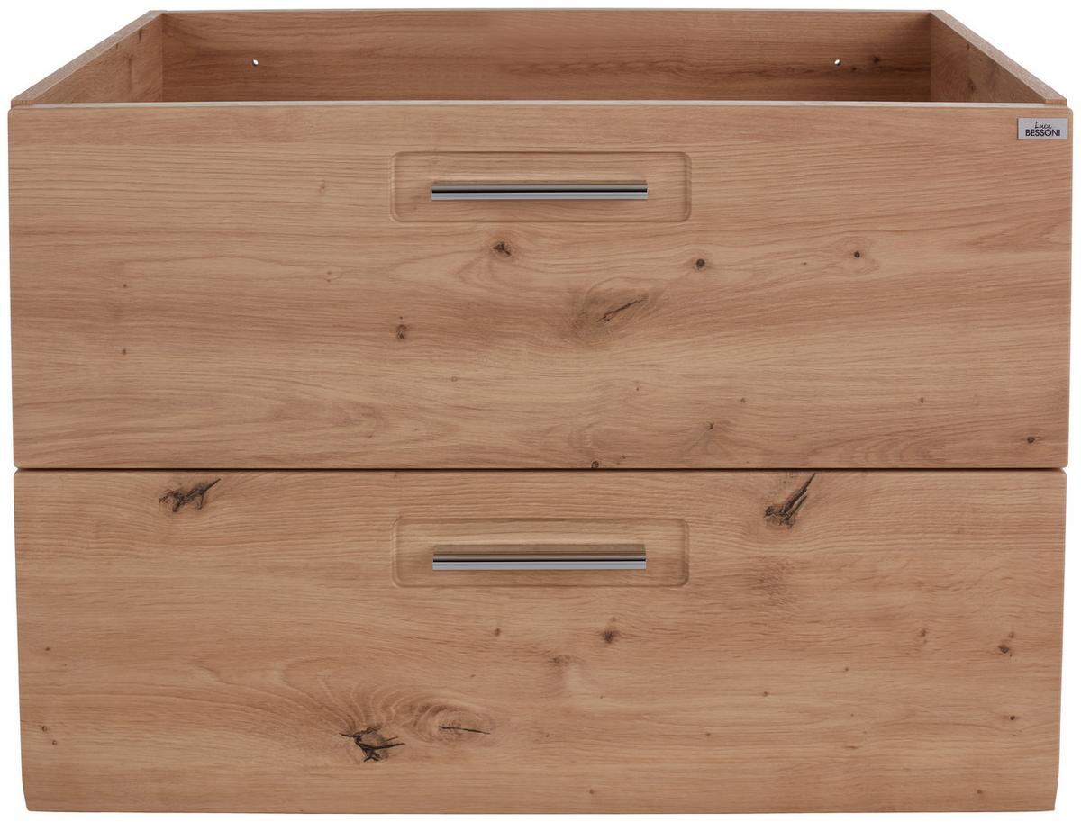 Omarica Za Pod Umivalnik Avensis 304 - barve kroma/barve hrasta, Moderno, kovina/leseni material (75/53/45cm) - Mömax