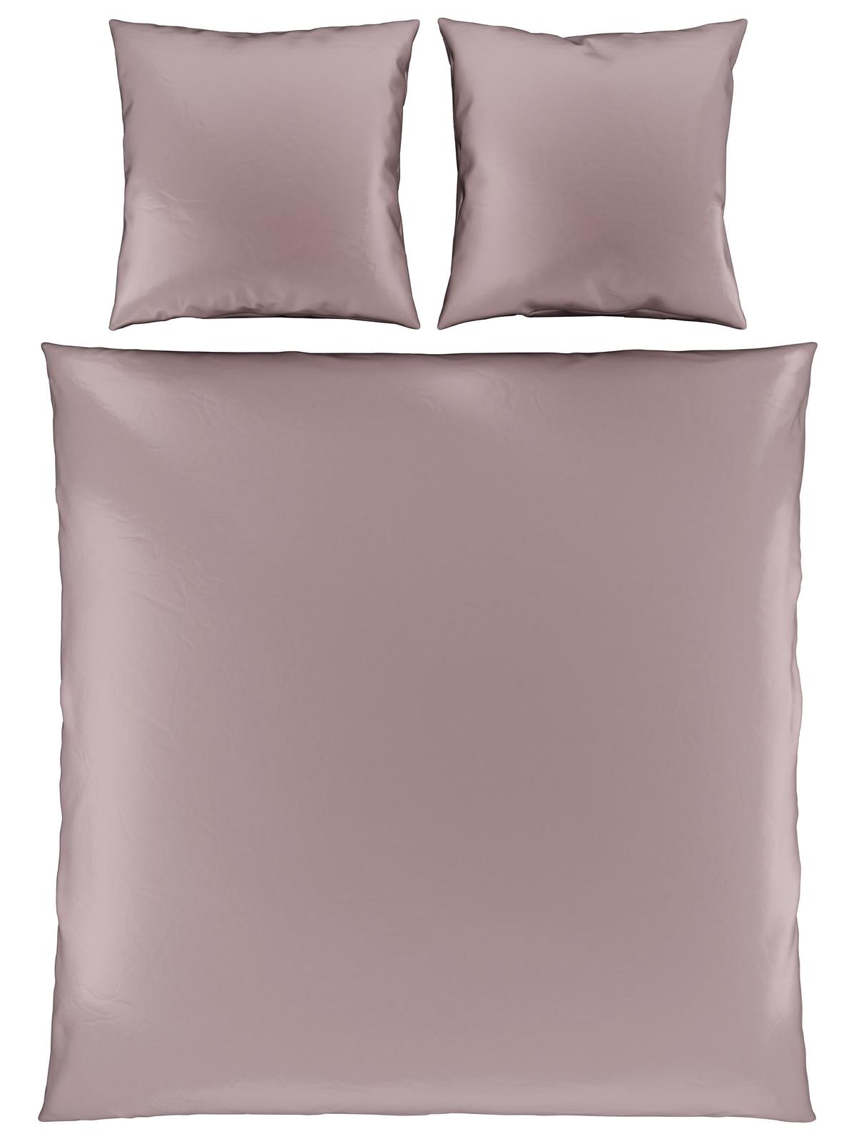 Bettwäsche Alex Uni XXL ca. 200x220cm - Altrosa, MODERN, Textil (200/220cm) - Premium Living