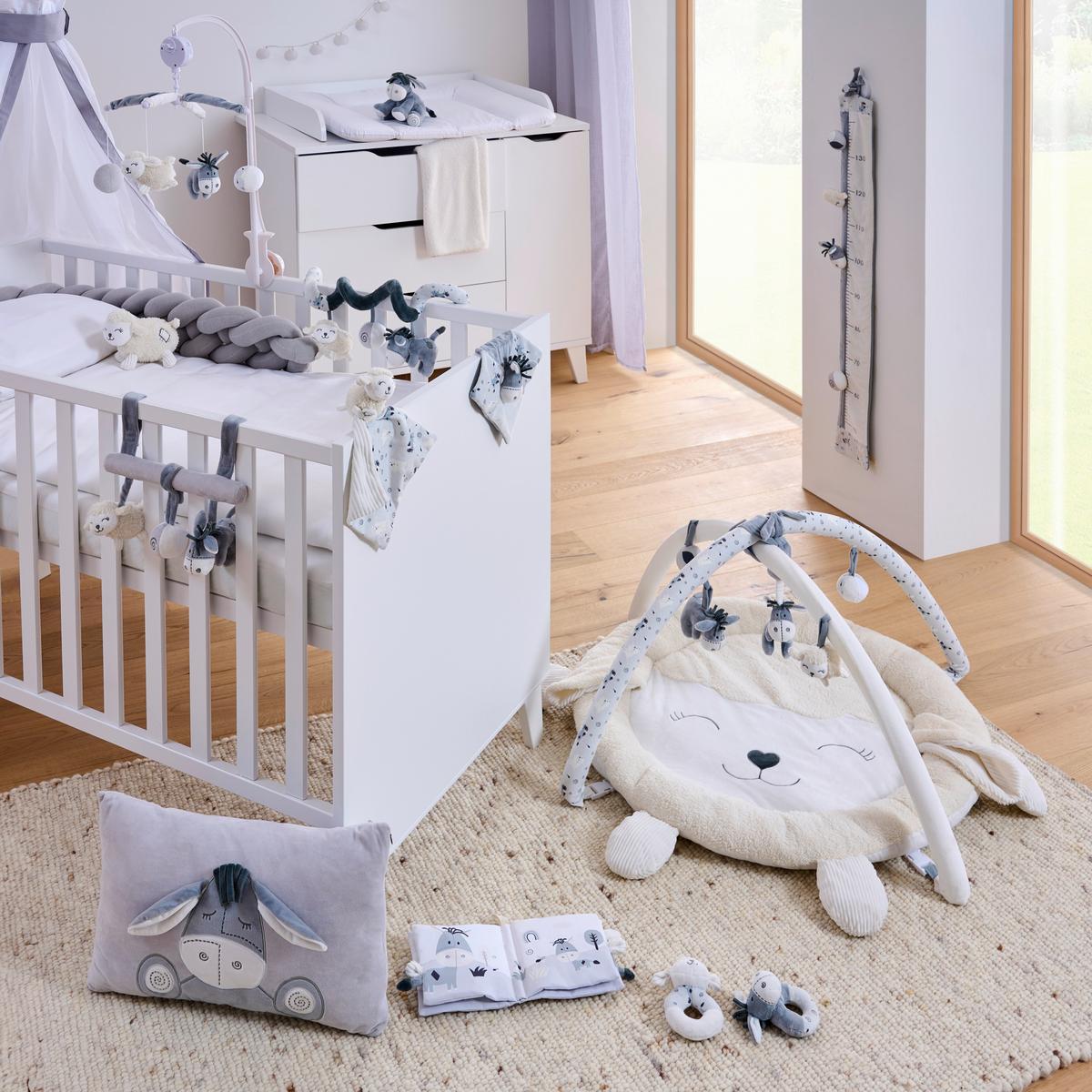 ŁUK Z ZABAWKAMI MOLLY - biały/kremowy, Basics, tkanina (80cm) - Patinio