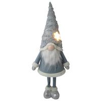 Wichtel Eddy Weiß/Hellblau - Weiß/Hellblau, KONVENTIONELL, Kunststoff/Textil (31/80/20cm) - Mömax