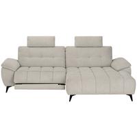 Sedežna Garnitura Venice, Desna - črna/bela, Moderno, kovina/tekstil (268/107/156cm) - Premium Living