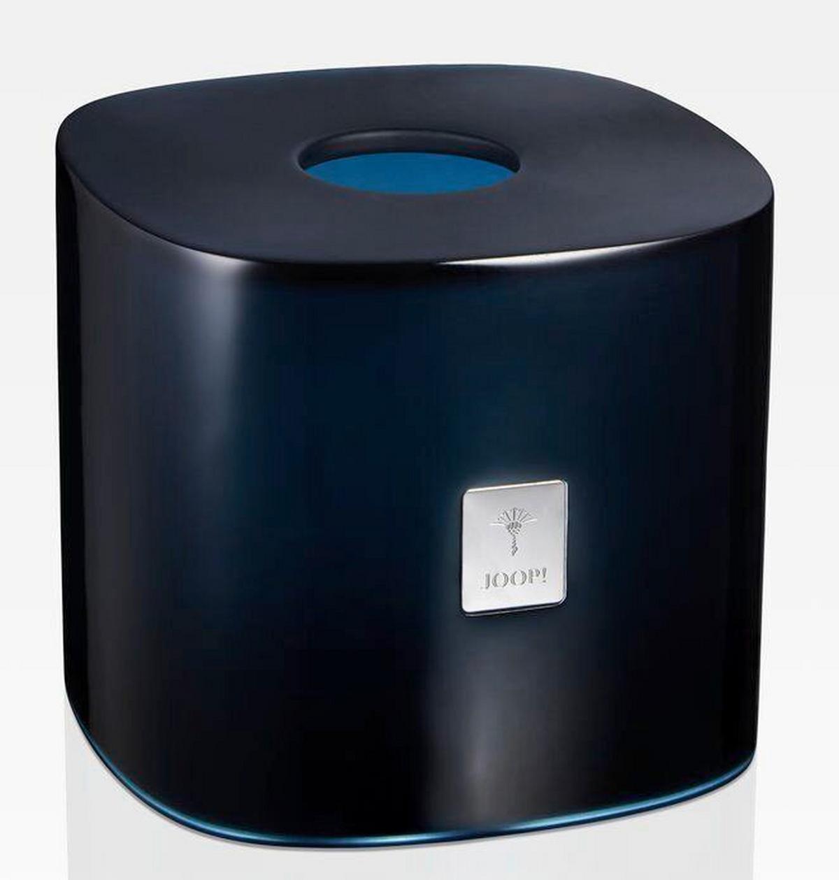 PUDEŁKO NA CHUSTECZKI JOOP! CRYSTALLINE - ciemnoniebieski, tworzywo sztuczne (16,2/16,2/13,5cm) - Joop!