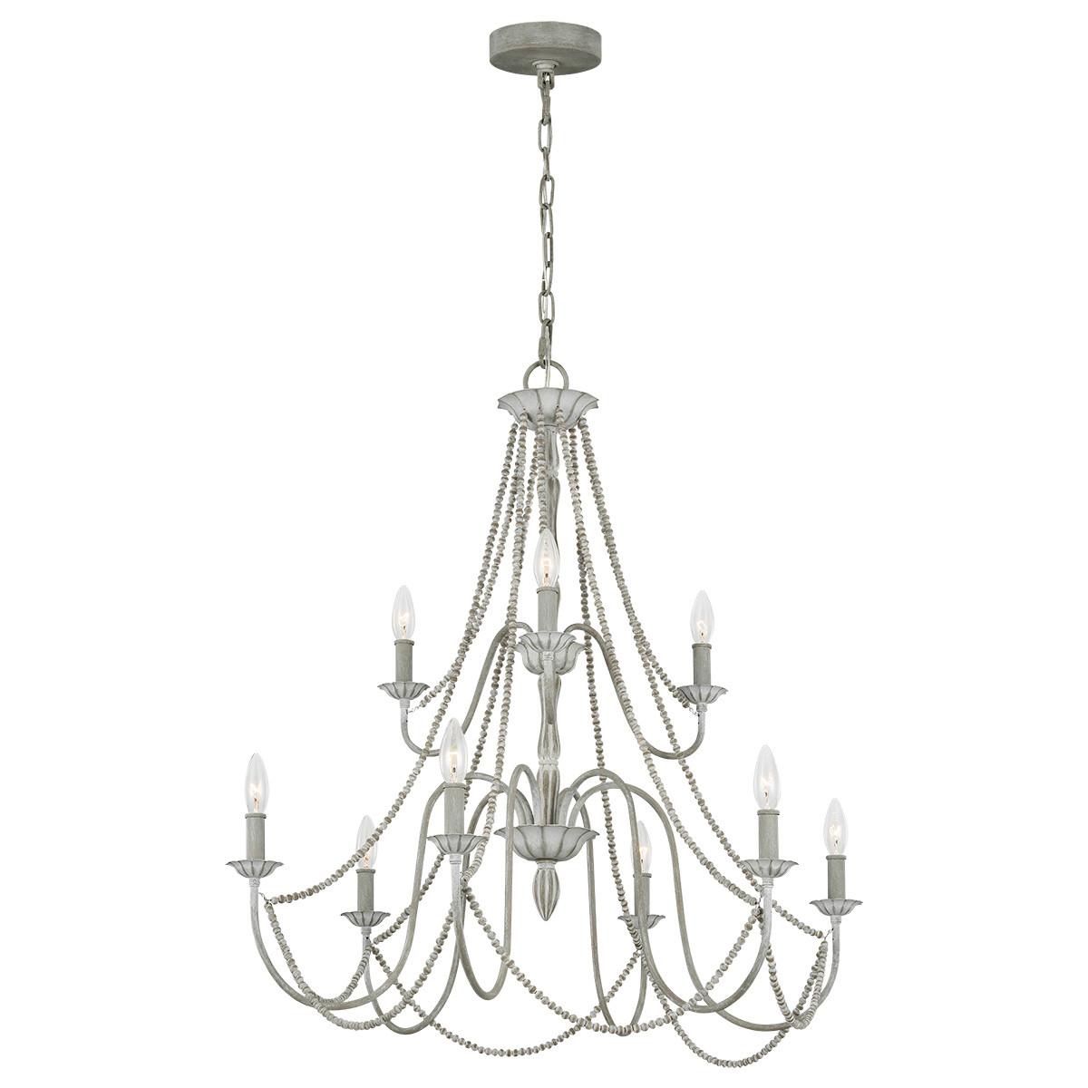 Luster Maryville Fe-Maryville9 - svijetlo siva, Konvencionalno, drvo/metal (81.3/93.4cm) - Elstead Lighting