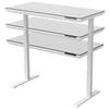 SKRIVBORD HARRY - vit, Modern, metall/trämaterial (120/72-120/60cm) - Mömax
