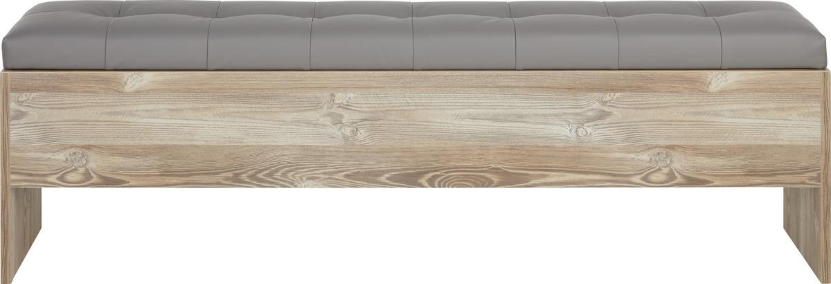 Škrinja-klupa Chanton - boje bora/tamno siva, Lifestyle, drvni materijal/metal (185/56/36,8cm) - Modern Living
