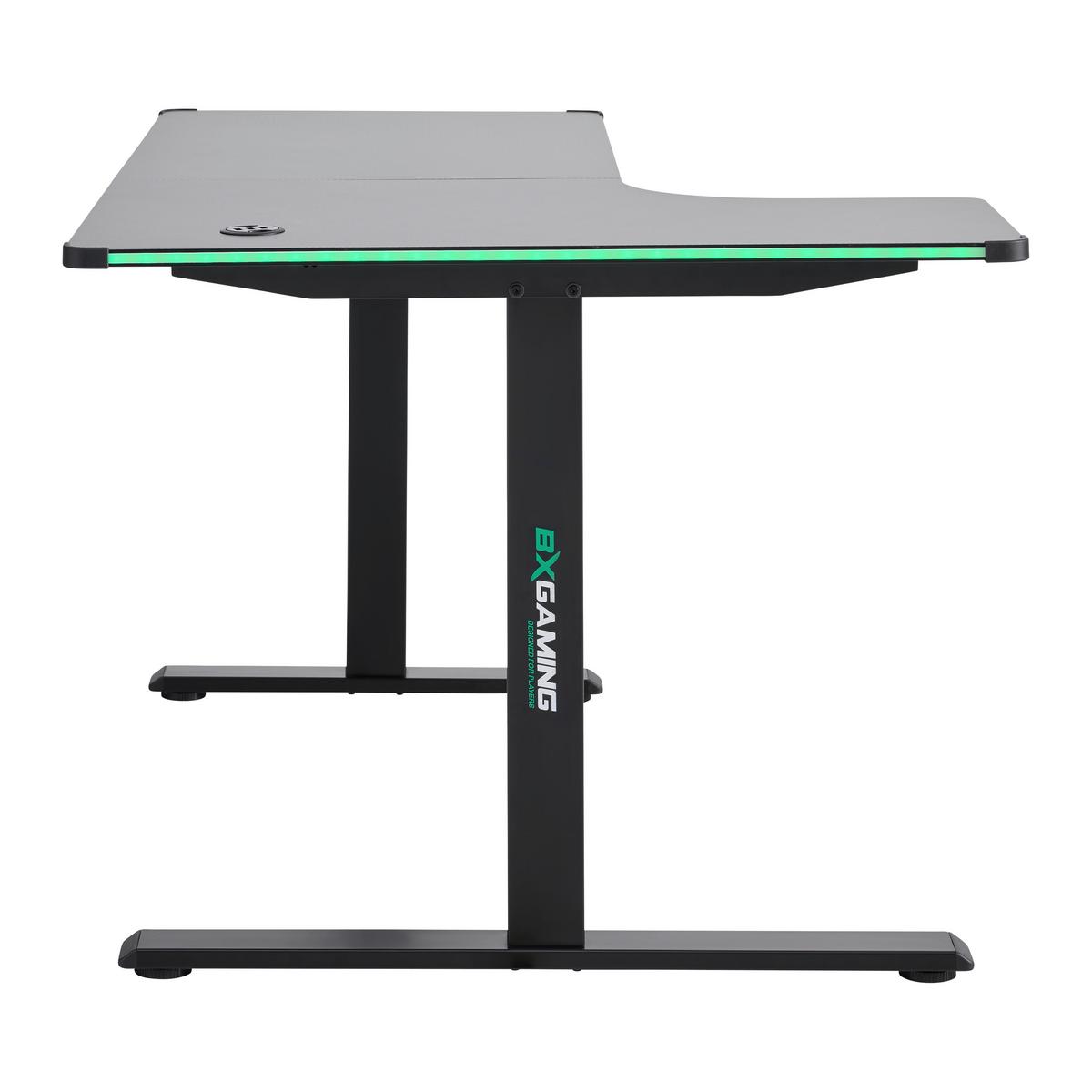 Radni Stol Zocker Ii - crna, Moderno, drvni materijal/metal (140/75/60-100cm) - Modern Living