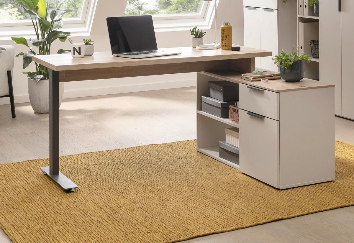 Radni Sto Pronto - kašmir/antracit, Moderno, metal/pločasti materijal (149,5/74/120cm) - Modern Living