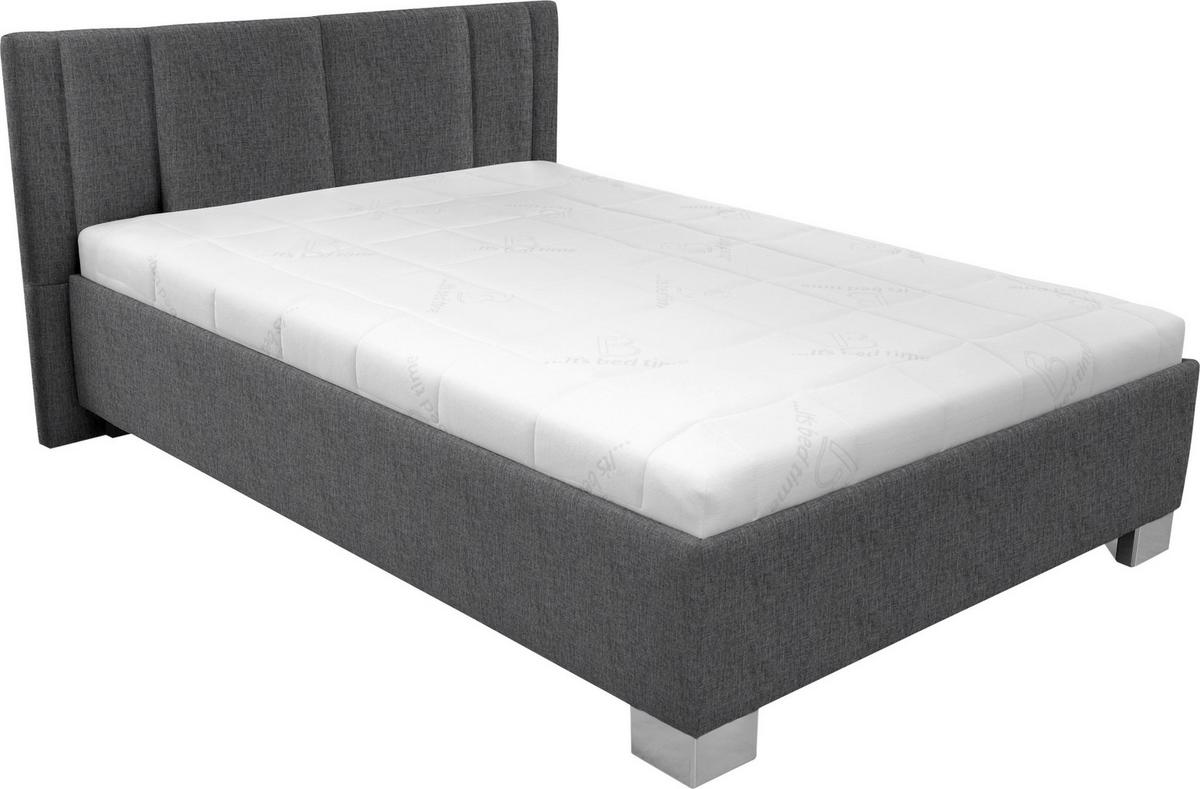 Tapecirani Krevet Stilo - bijela/boje kroma, drvo/tekstil (140/200cm)