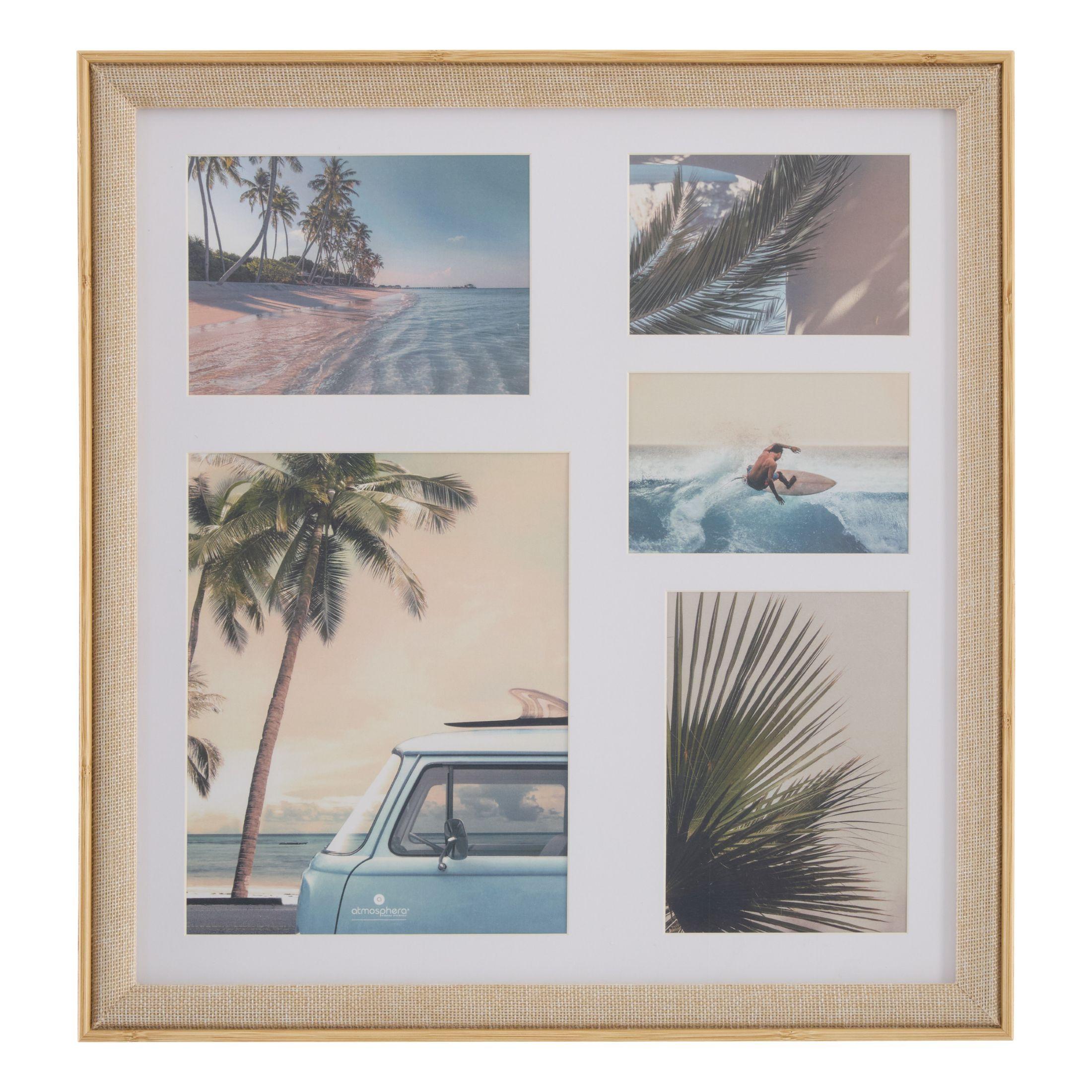 Ramă foto colaj Zera - bej, Basics, plastic/material pe bază de lemn (46,6/49,6/1,8cm)