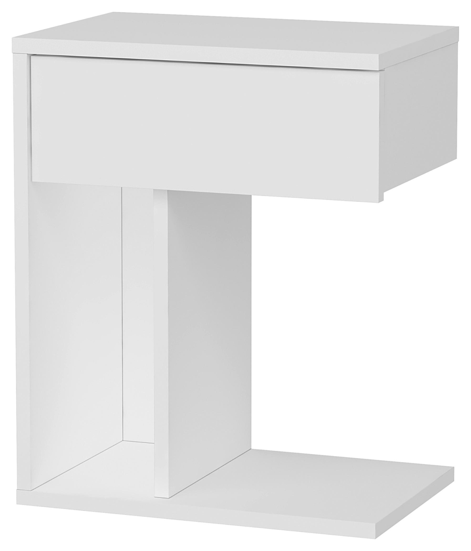 Nočna Omarica Tyche - bela, Design, leseni material (44,4/55/29,4cm) - MID.YOU