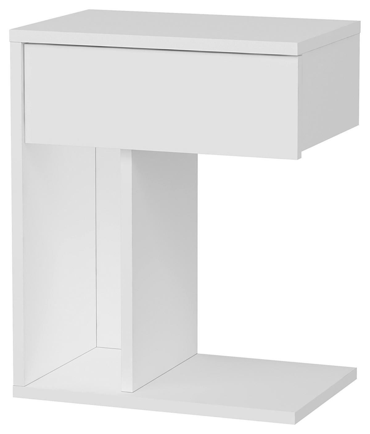 Nočna Omarica Tyche - bela, Design, leseni material (44,4/55/29,4cm) - MID.YOU