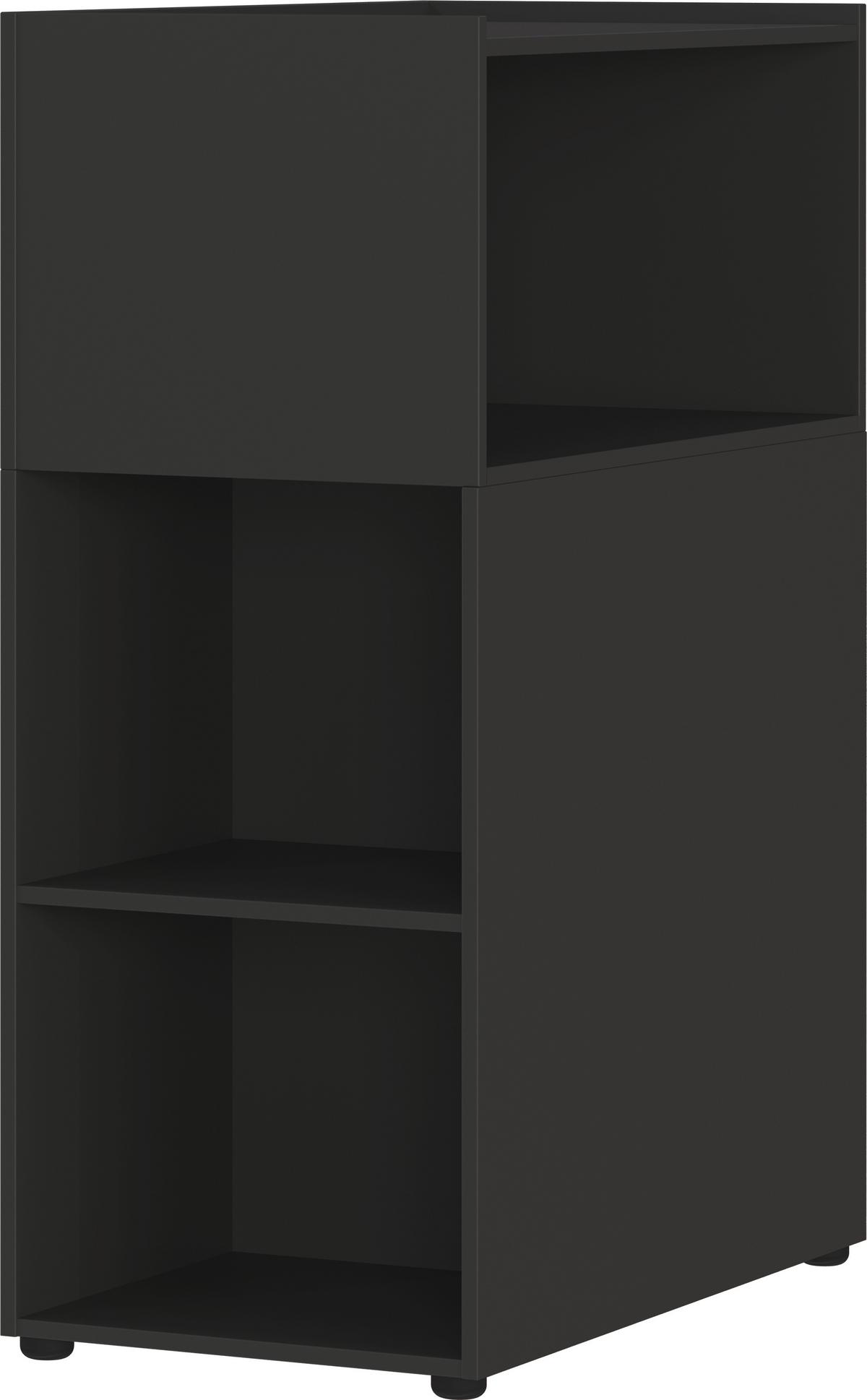 Raumteiler Ribera in Graphitfarben - Graphitfarben/Schwarz, Modern, Holzwerkstoff/Kunststoff (80/112/44cm) - Premium Living