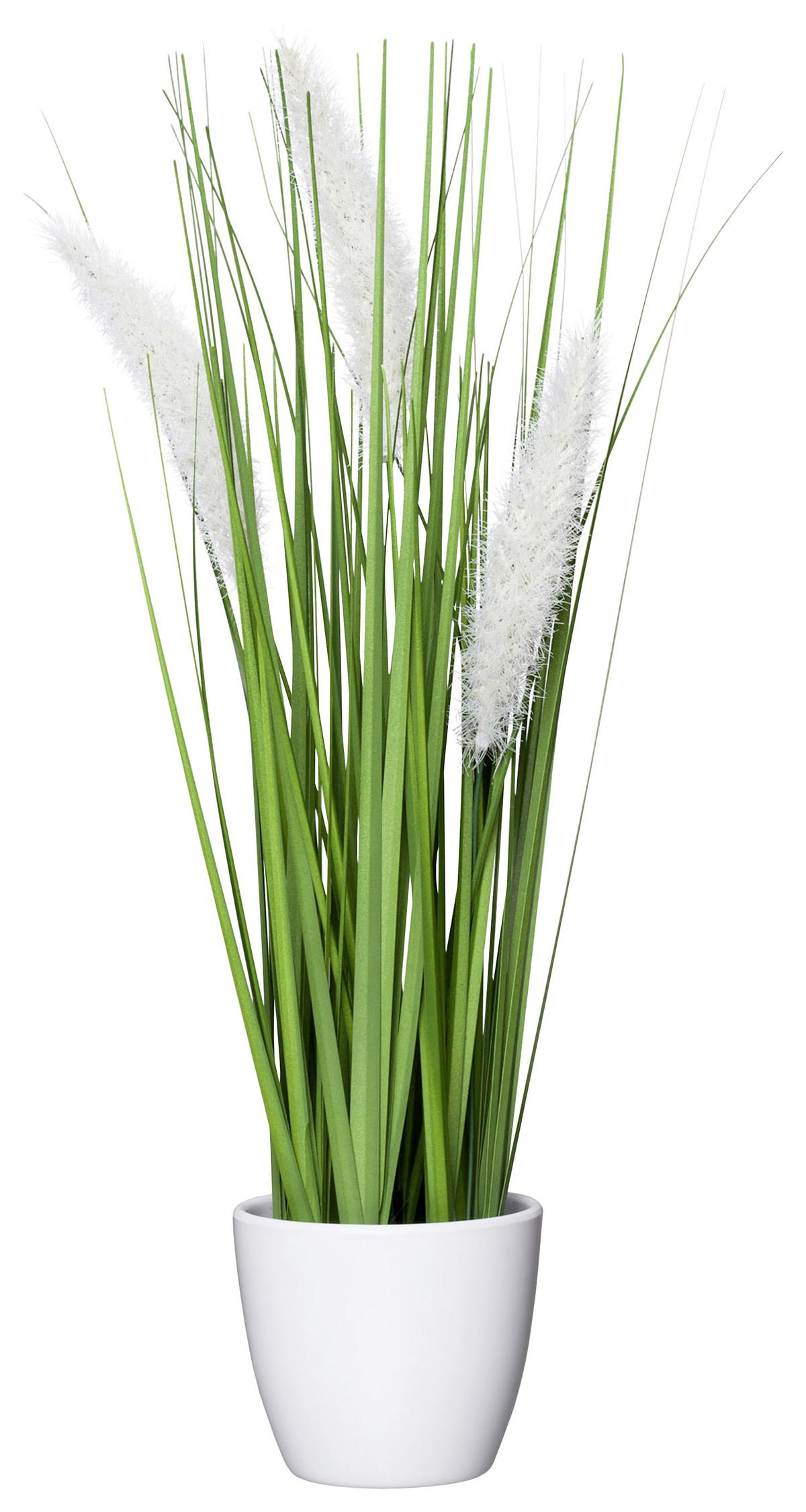 Mănunchi de iarbă Jimmy - verde, Konventionell, plastic (37cm) - Modern Living