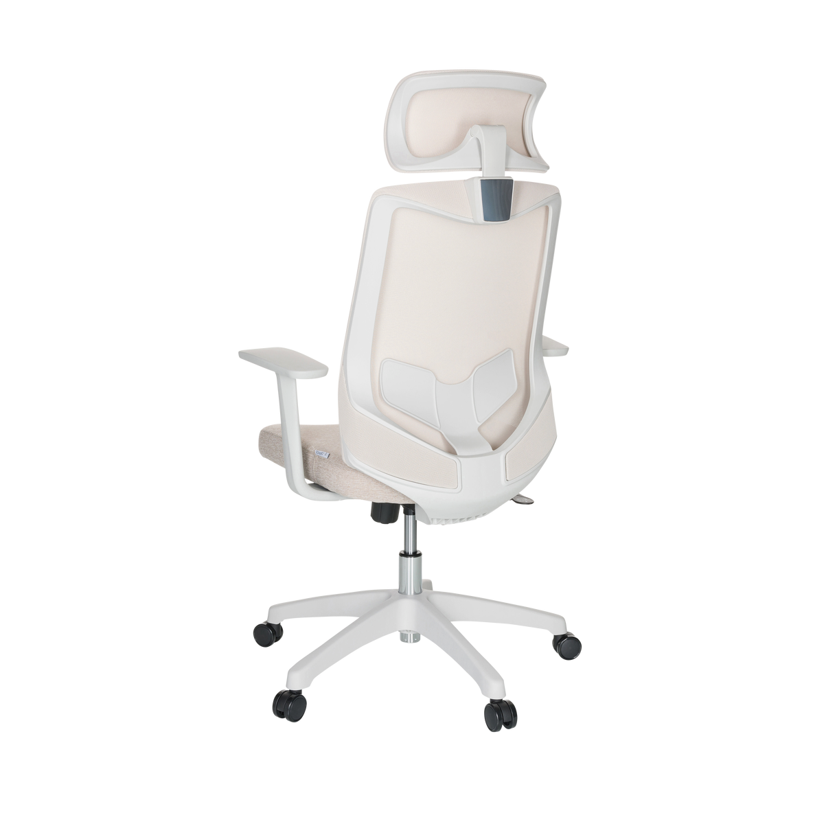 Pisarniški Stol Mikeo W, Bež - bež/svetlo siva, Basics, umetna masa/tekstil (69/115/68cm) - MID.YOU