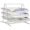 BRIEFABLAGE MESH 683001 -SB- - Silberfarben, Metall (35/27,5/29,5cm) - Mömax