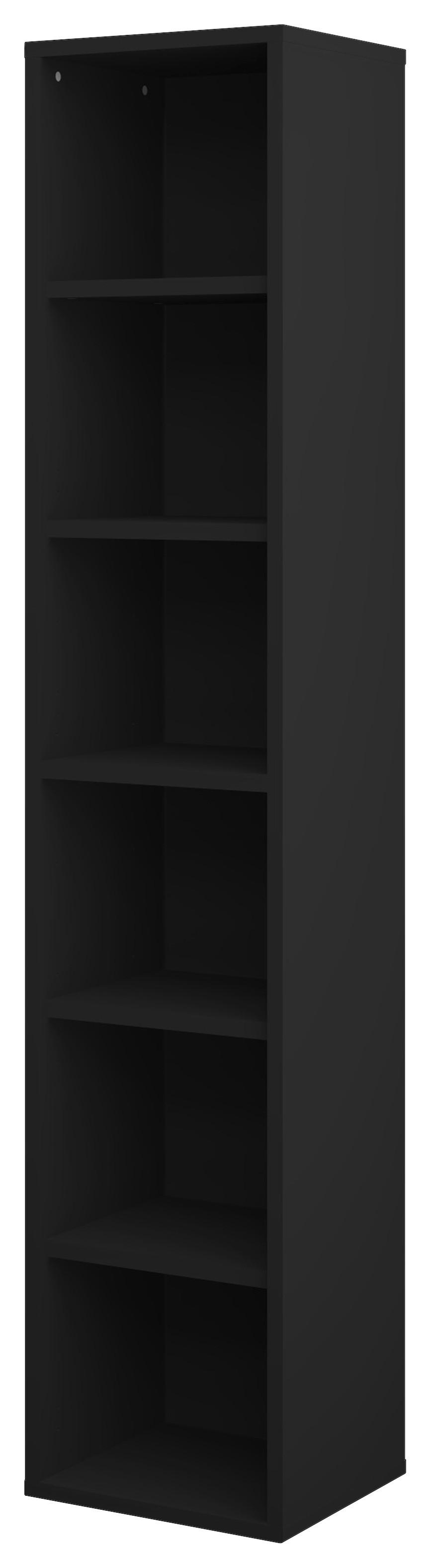 Regal Big Profi Office Anthrazit - Anthrazit/Schwarz, Modern, Holzwerkstoff (44/218/40cm) - Mömax