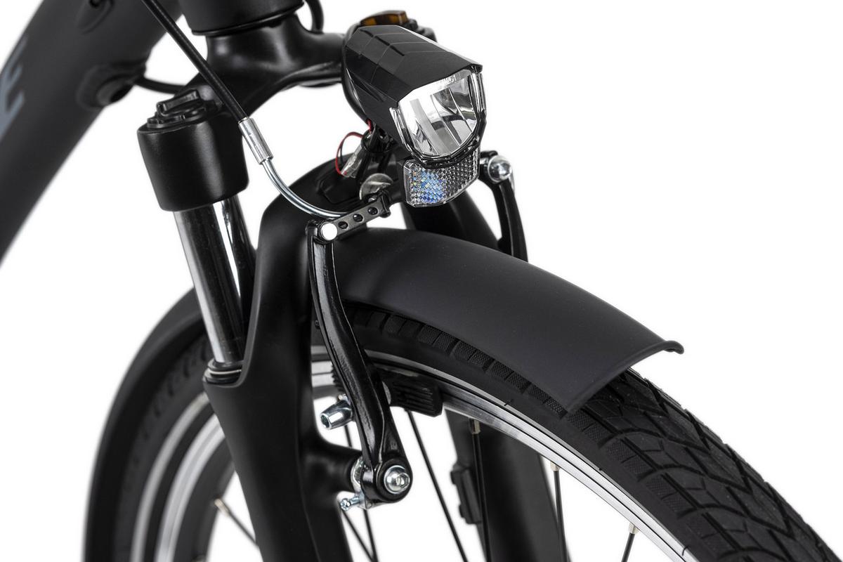 Elektrofahrrad Alu-city Herren Adore 28" 113e - Schwarz, Design, Metall - Atrigo