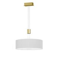 LAMPA WISZĄCA LED TOULOUSE - kolor mosiężny/biały, Modern, tworzywo sztuczne/metal (18/150cm) - Wofi