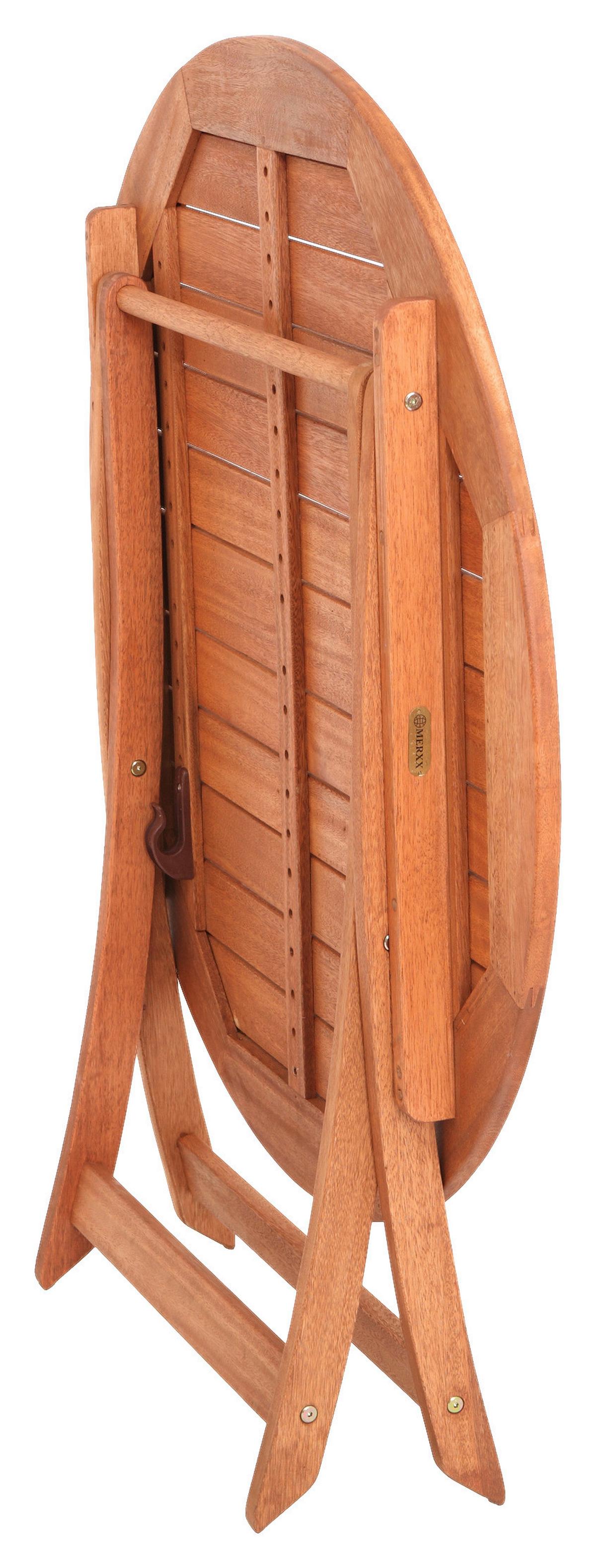 Gartenklapptisch Eukalyptus Naturfarben ca. 100x100x75cm - Naturfarben, KONVENTIONELL, Holz (100/100/75cm) - Gardenson