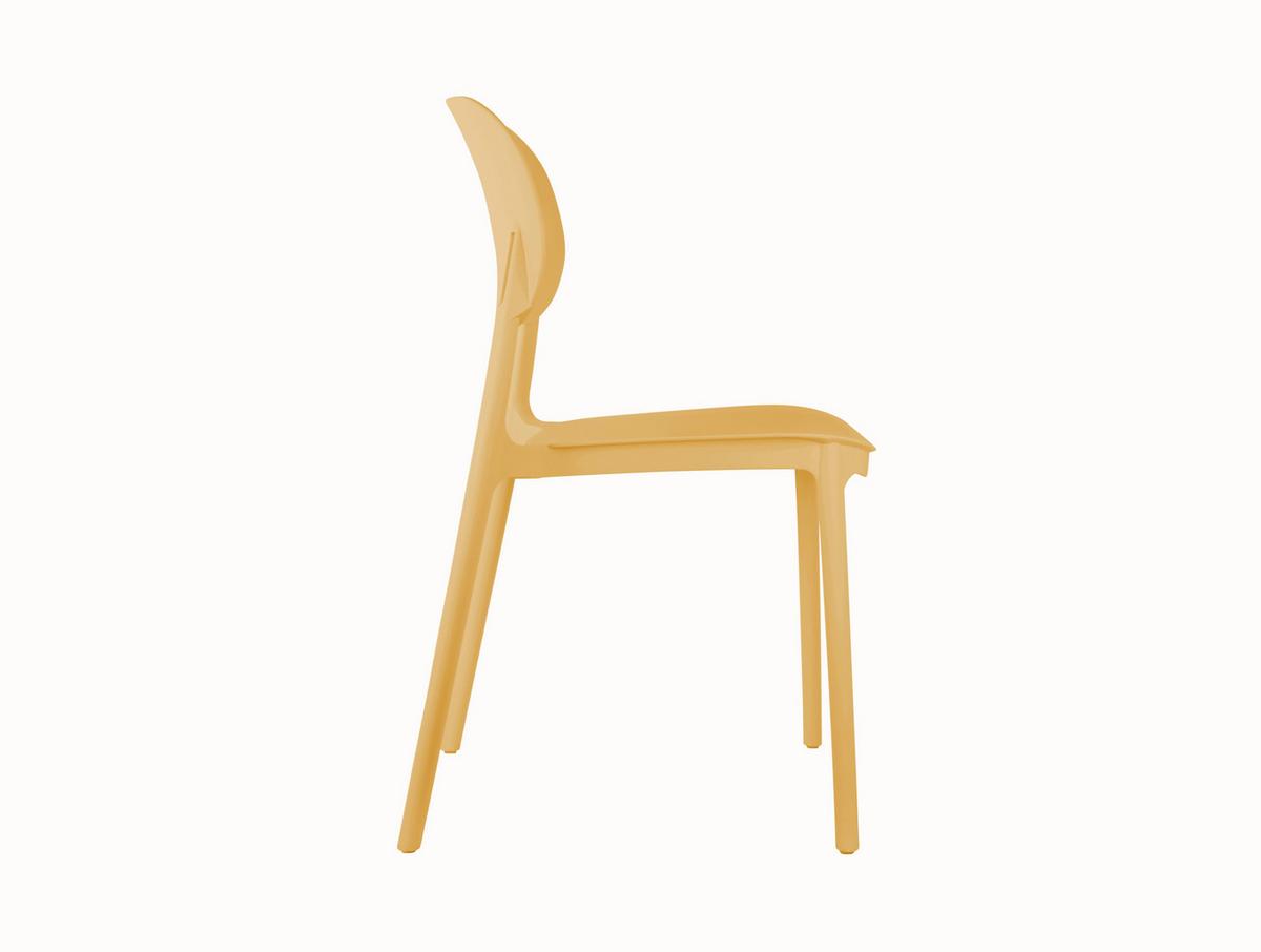 KRZESŁO DINING CHAIR CHEER - beżowy, Basics, tworzywo sztuczne (49/81,5/42cm) - Leitmotiv