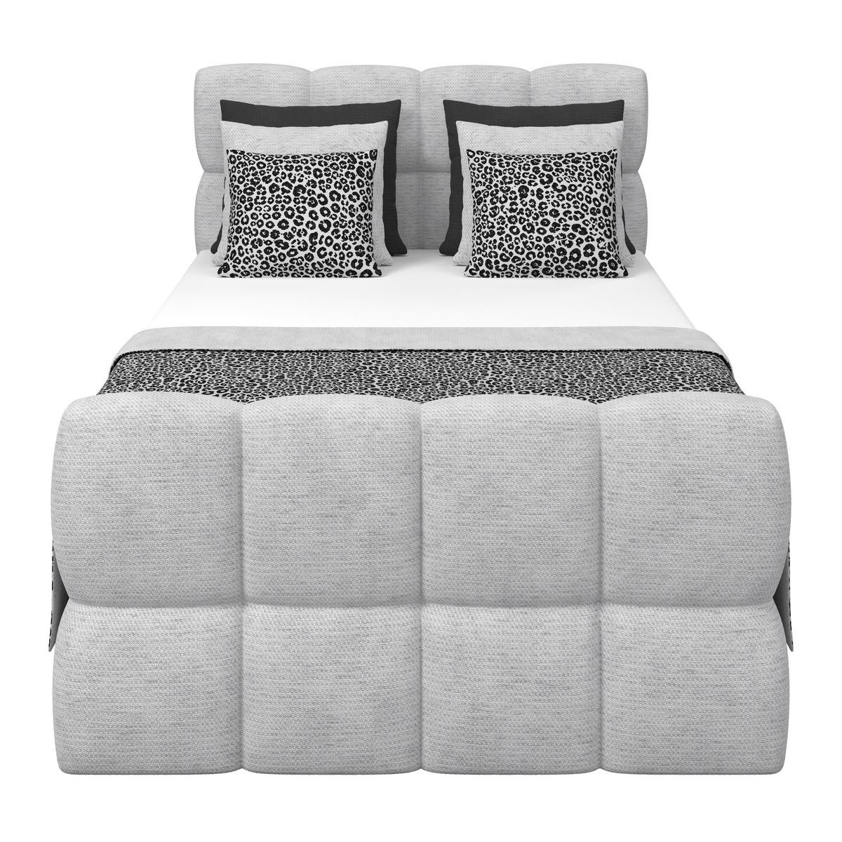Postelja Boxspring Brisbane, Barva Šampanjca, 120x200 - barve šampanjca/črna, Trend, kovina/umetna masa (120/200cm) - Premium Living