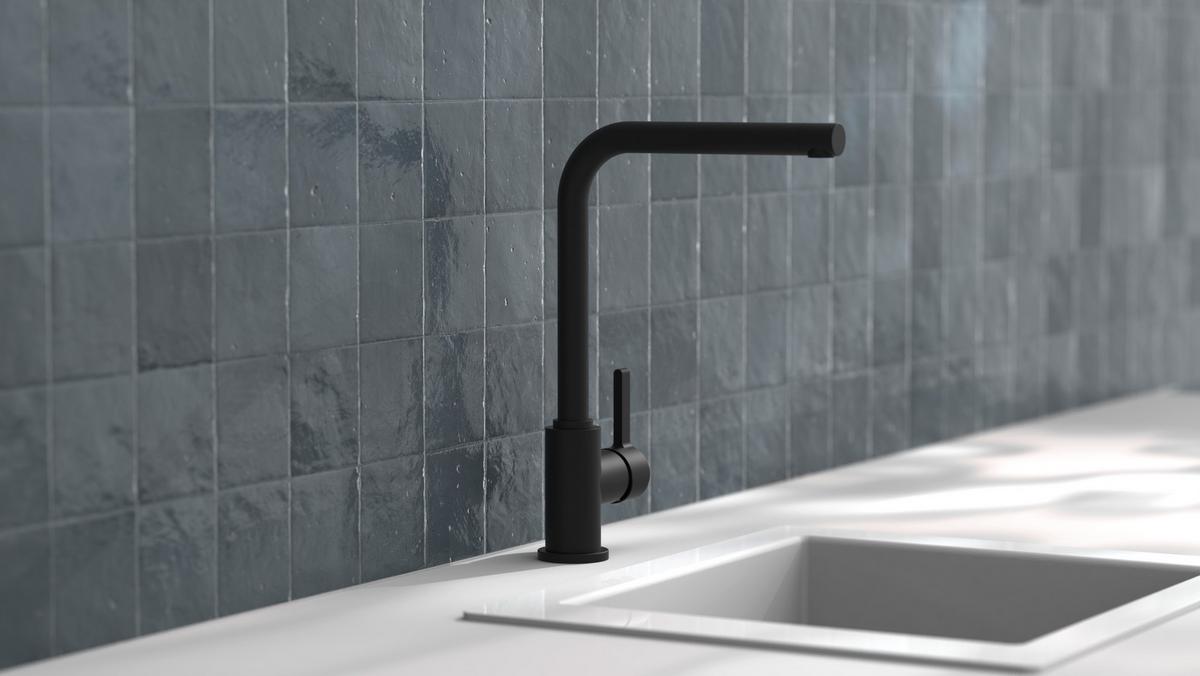 Küchenarmatur Sistant Dublin  in Schwarz - Schwarz, Basics, Metall (33,5cm) - Sistant