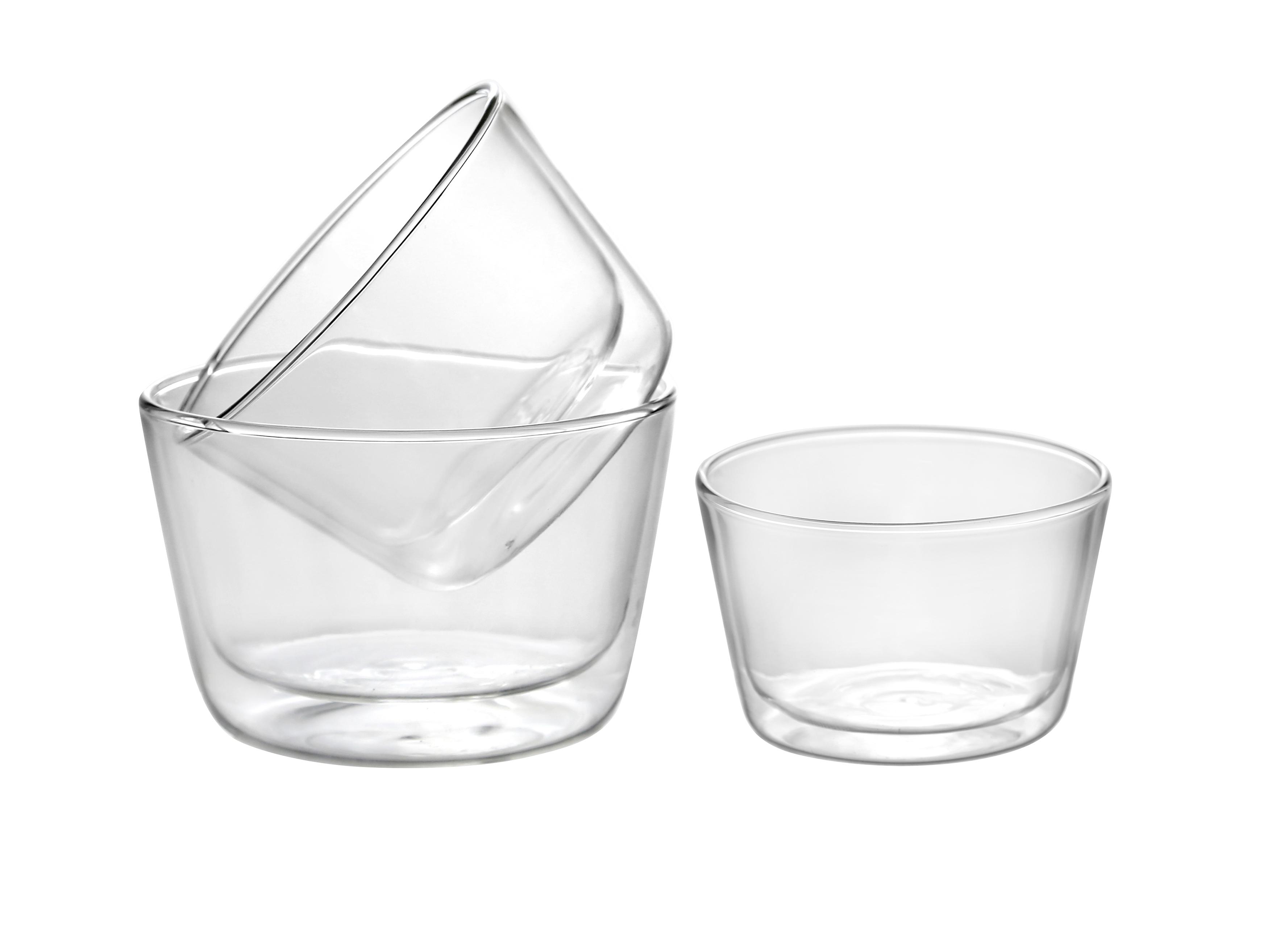 Schüsselset Fusion aus Borosilikatglas, 3 Stk. - Klar, Modern, Glas - Premium Living