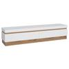 Tv Komoda Calabria - bijela/boje hrasta, Trend, drvni materijal (201,2/43,5/45cm) - Modern Living