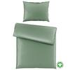 Bettwäsche Bio-Sophia Uni Salbeigrün ca. 140x200cm - Salbeigrün, Natur, Textil (140/200cm) - ecoTree