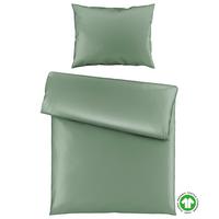 Bettwäsche Bio-Sophia Uni Salbeigrün ca. 140x200cm - Salbeigrün, Natur, Textil (140/200cm) - ecoTree
