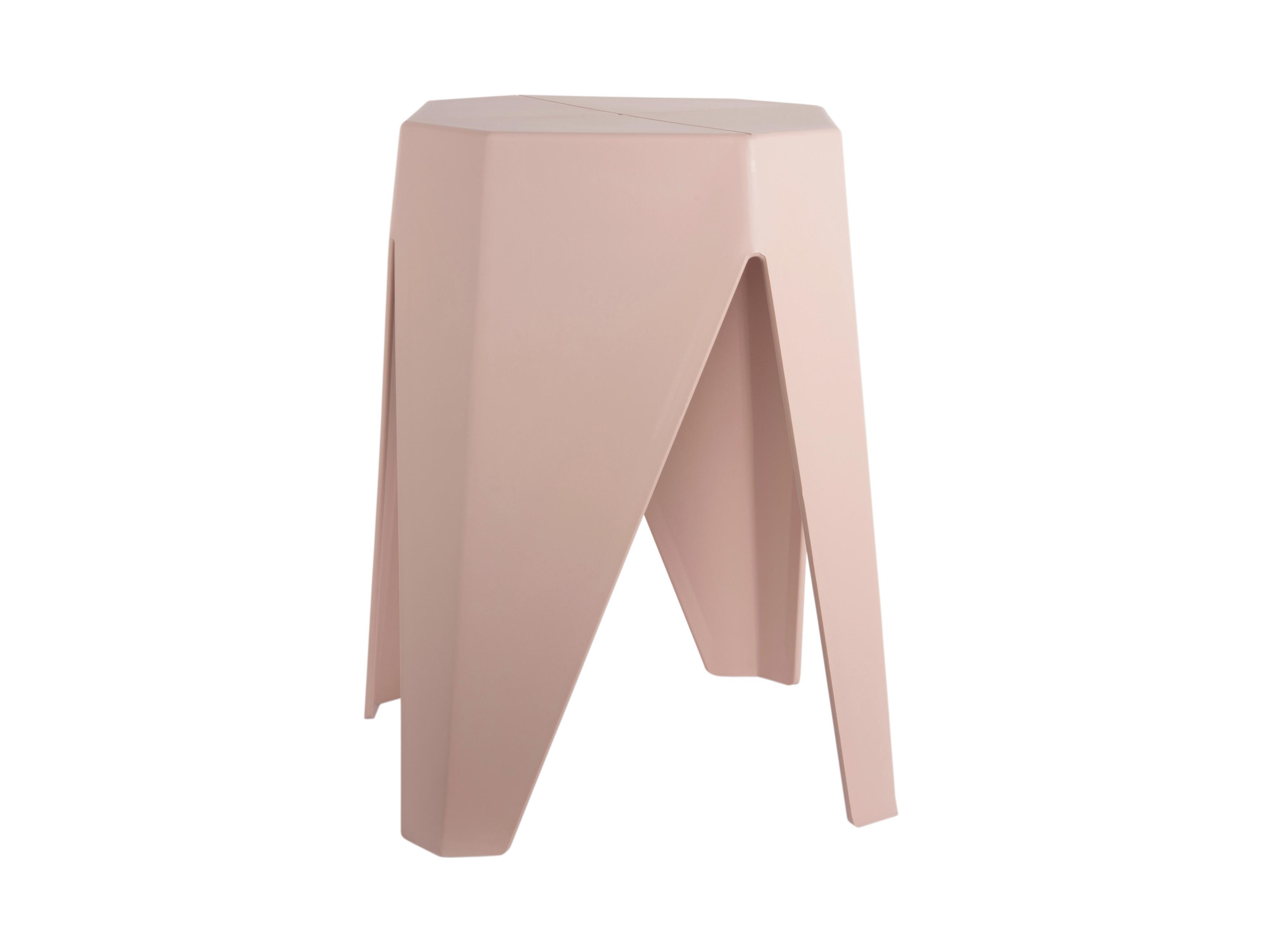 STOŁEK SZTAPLOWANY CHERISH - jaskrawy róż, Basics, tworzywo sztuczne (29/47/29cm) - Leitmotiv