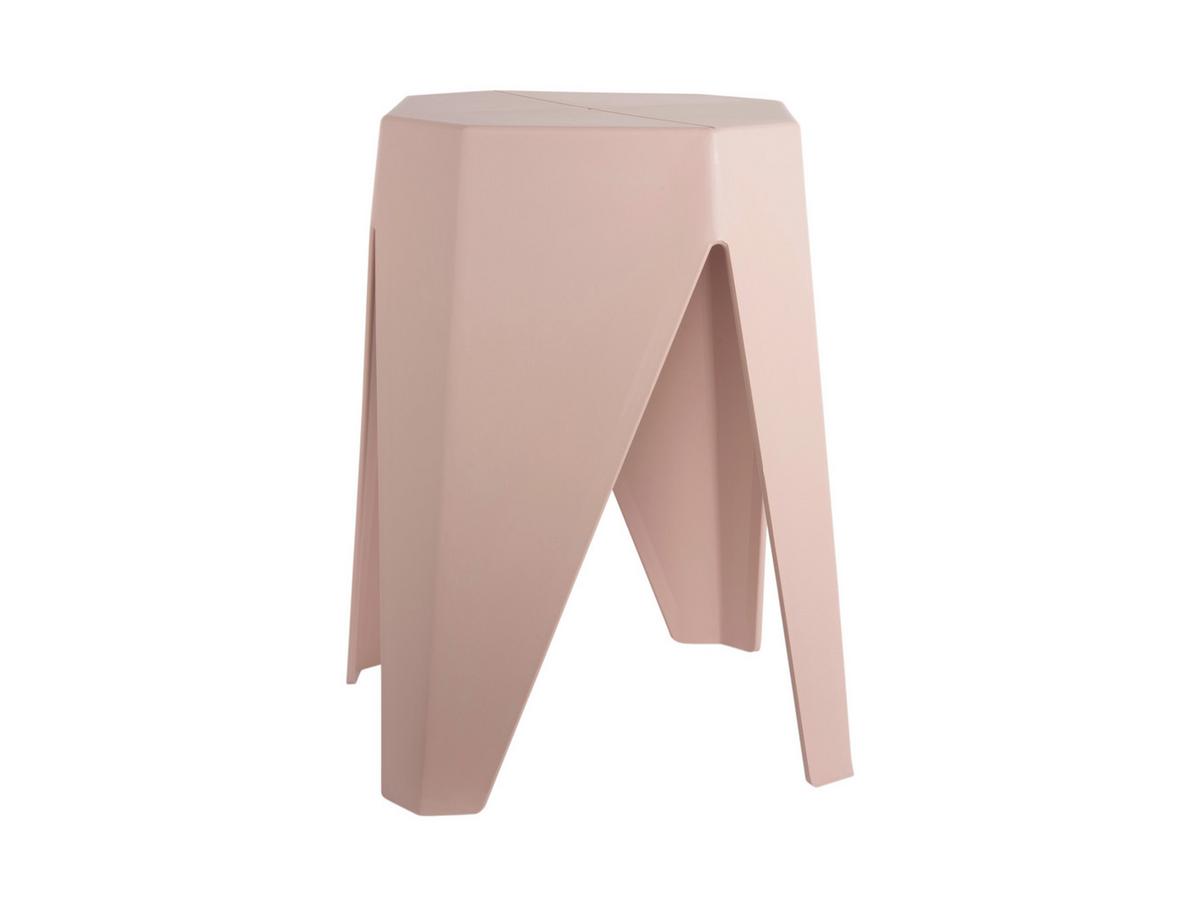 STOŁEK SZTAPLOWANY CHERISH - jaskrawy róż, Basics, tworzywo sztuczne (29/47/29cm) - Leitmotiv