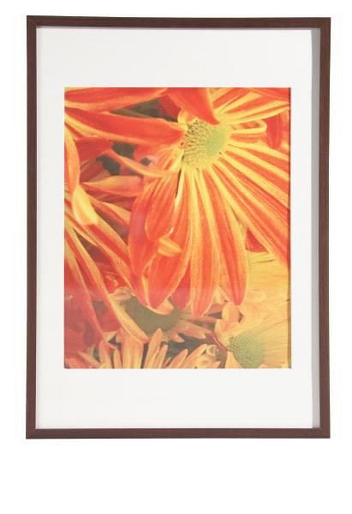 Bilderrahmen Gitta aus Holz ca. 50x70cm - Wengefarben, MODERN, Glas/Holzwerkstoff (50/70/3,6cm) - Modern Living
