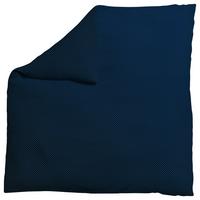 Bettdeckenbezug Woven Satin Schwarz/Blau ca. 200x200cm - Schwarz/Dunkelblau, Basics, Textil (200/200cm) - Schlafgut