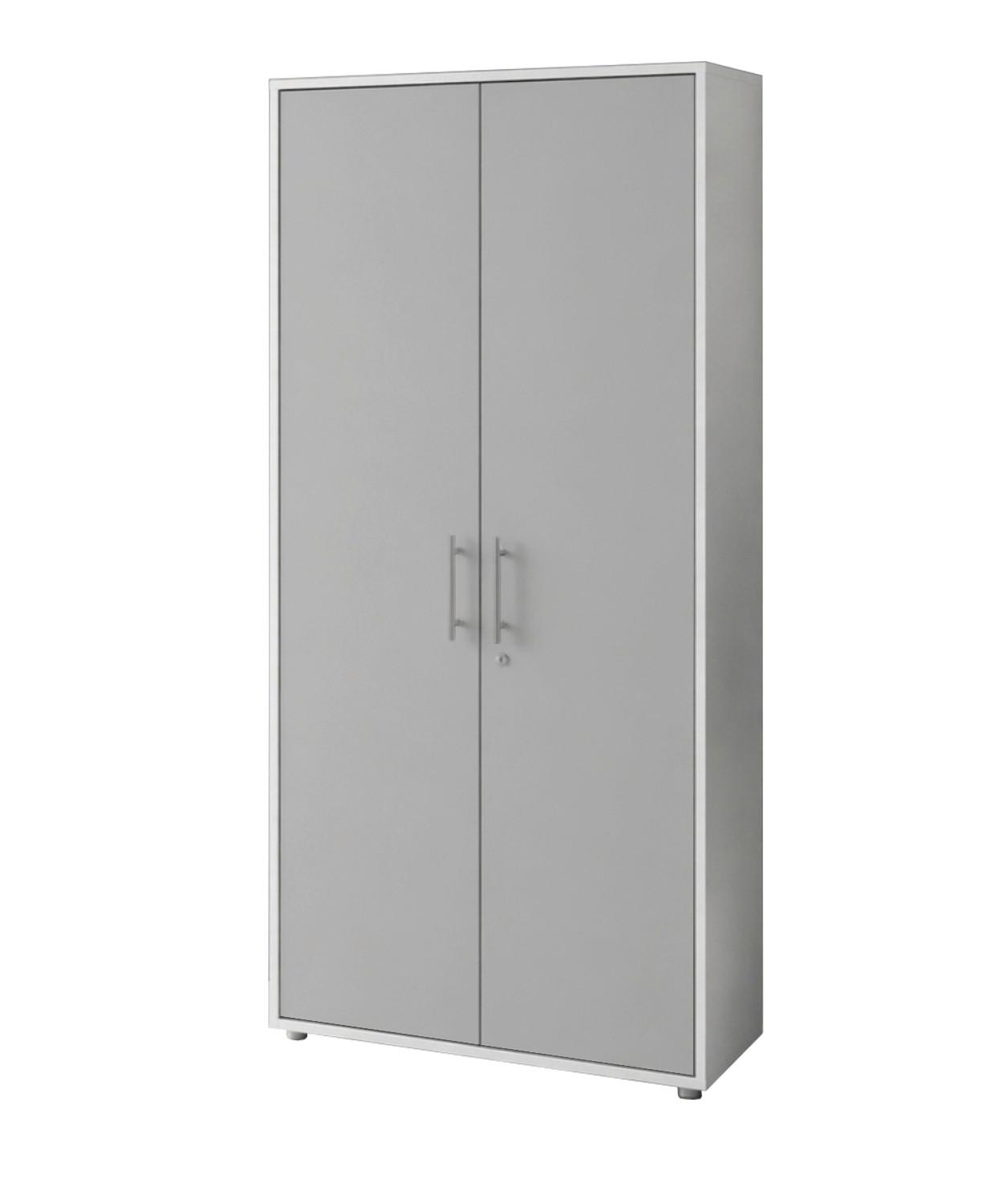 AKTENSCHRANK OFFICE EDITION - Hellgrau/Weiß, MODERN, Holzwerkstoff (84,4/185,6/33cm) - MID.YOU