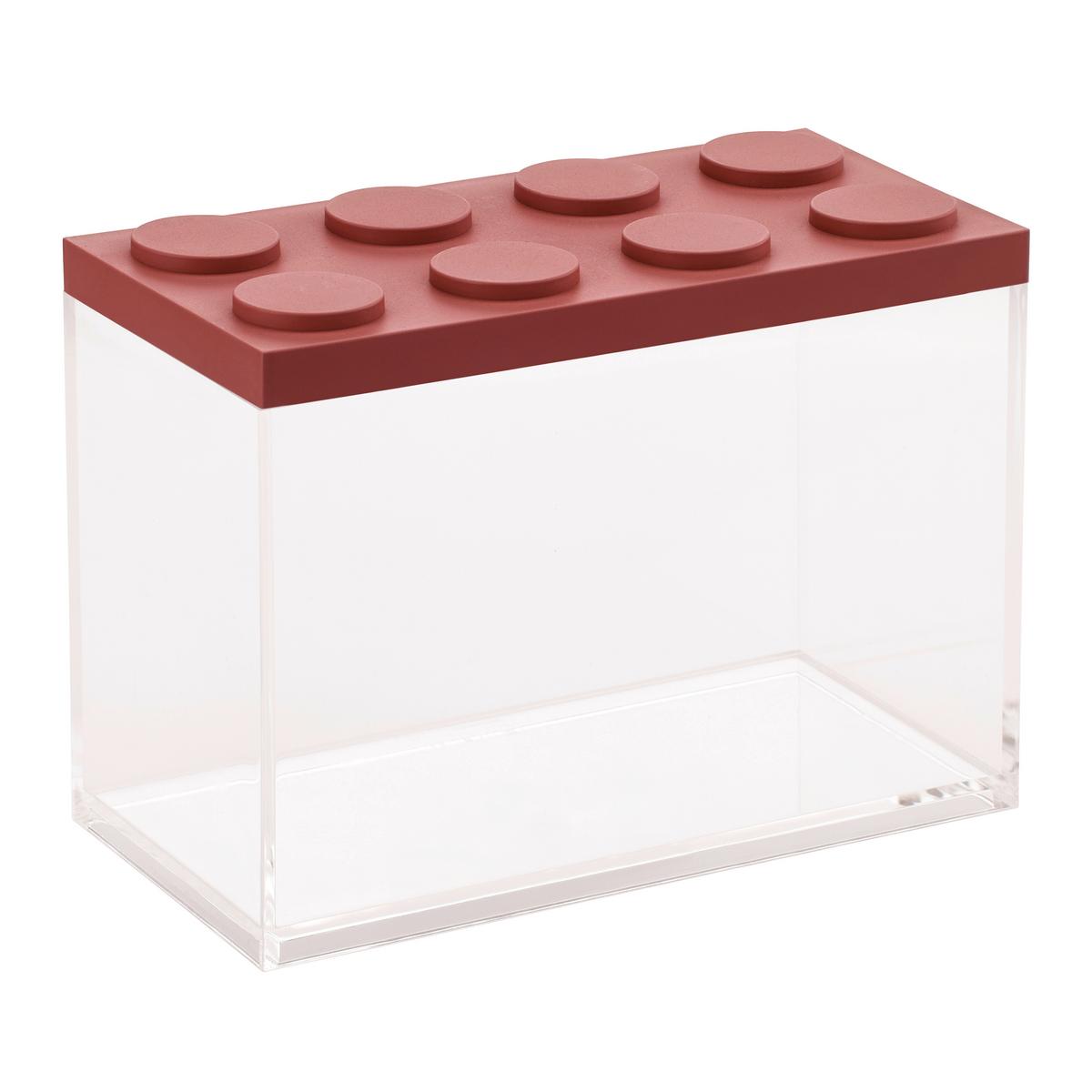 Vorratsdose Giova ca. 2 l - Transparent/Rot, Kunststoff (10/20/15,5cm)