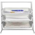 Briefablage Mesh - Silberfarben, Metall (35/27,5/29,5cm) - MÖMAX modern living