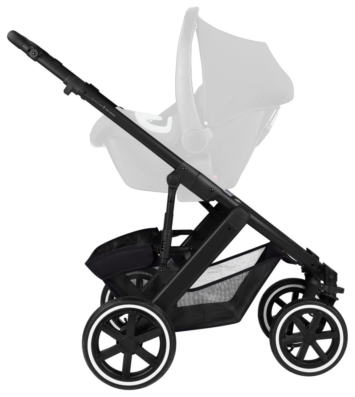 WÓZEK DZIECIĘCY - ZESTAW SALSA 5 AIR - czarny, Basics, metal/tkanina (63/118/95,5cm) - ABC Design