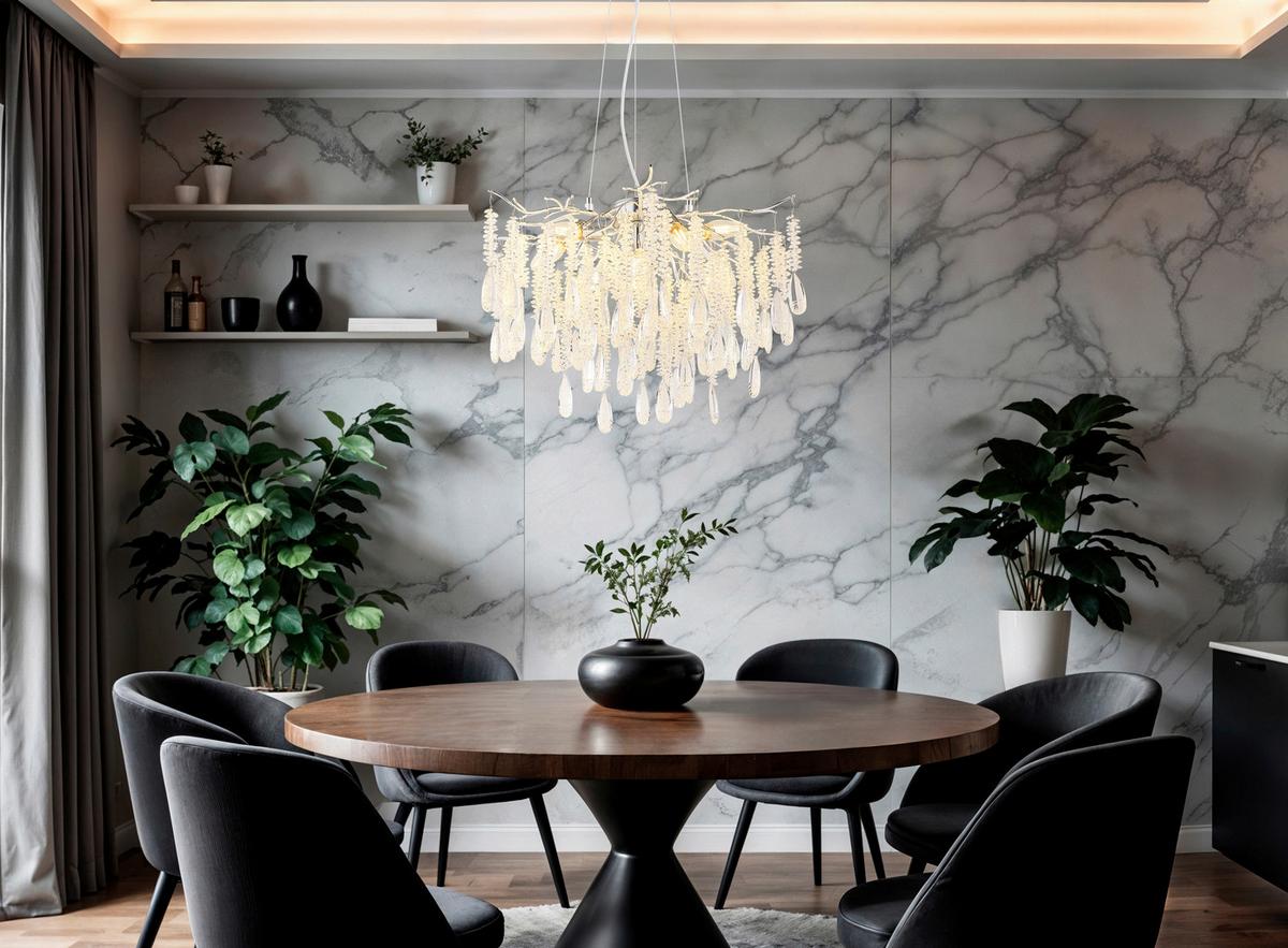 Viseća Svjetiljka Kinga - srebrne boje/prozirno, Konvencionalno, staklo/metal (60/120cm) - Globo