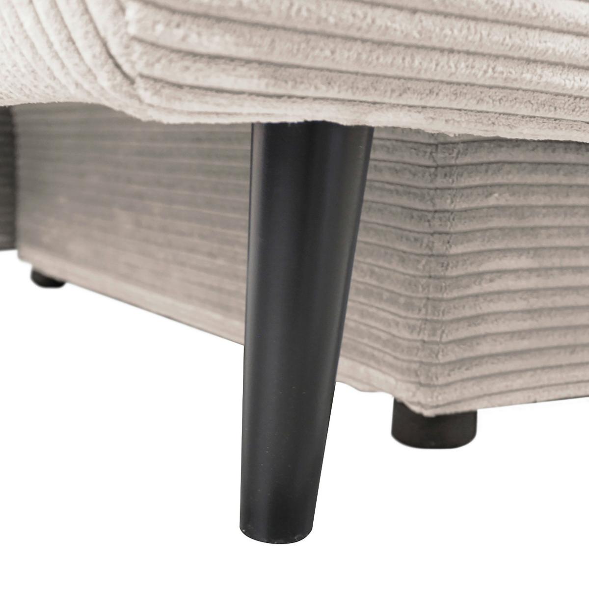 Canapea extensibila FIORE - bej, Design, textil (202/85/99cm) - Modern Living