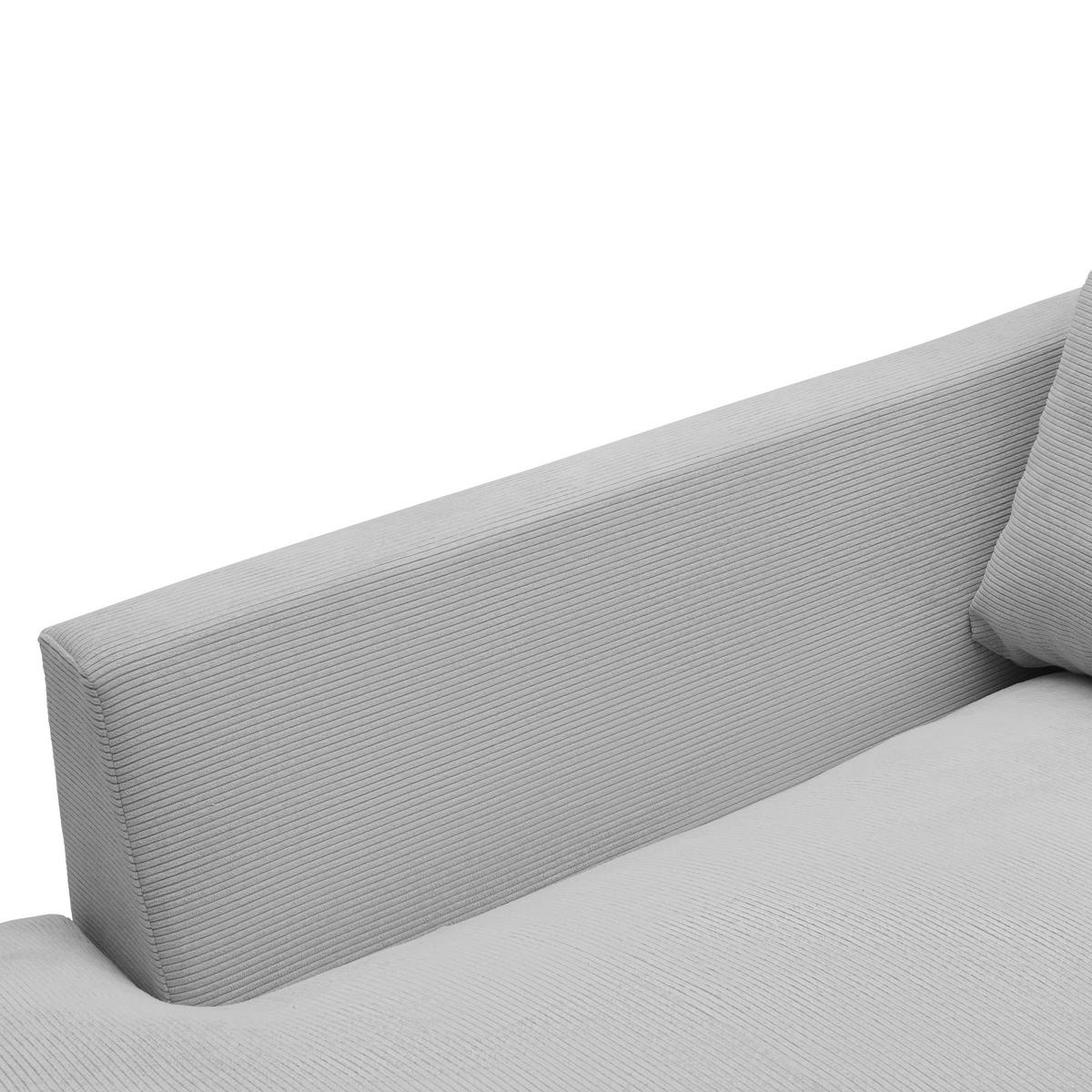Colțar Pedro - gri deschis, Modern, textil (190/300cm) - Mömax