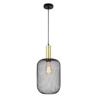 Hängeleuchte Drato Schwarz max. 25 Watt - Goldfarben/Schwarz, MODERN, Metall (20/120cm) - Mömax