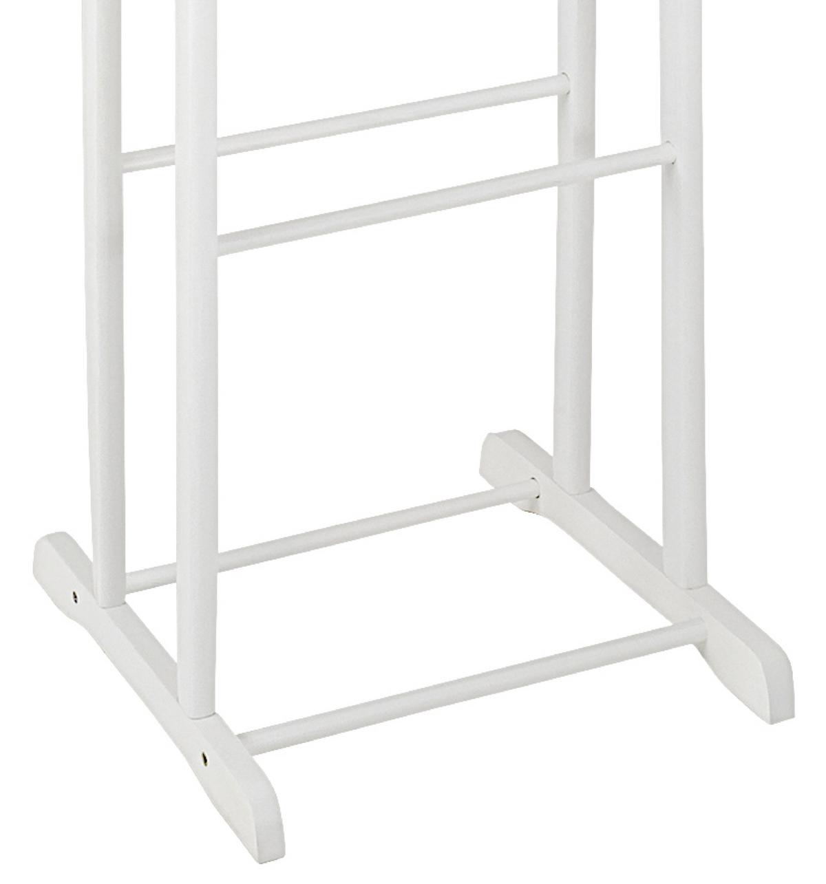 CICHY SŁUGA FUNNY - biały, Basics, drewno (47/102/36cm)