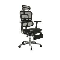 Pisarniški Stol Ergohuman Plus Legpro I, Črna - črna/siva, Basics, kovina/umetna masa (68/118-141/64cm) - MID.YOU