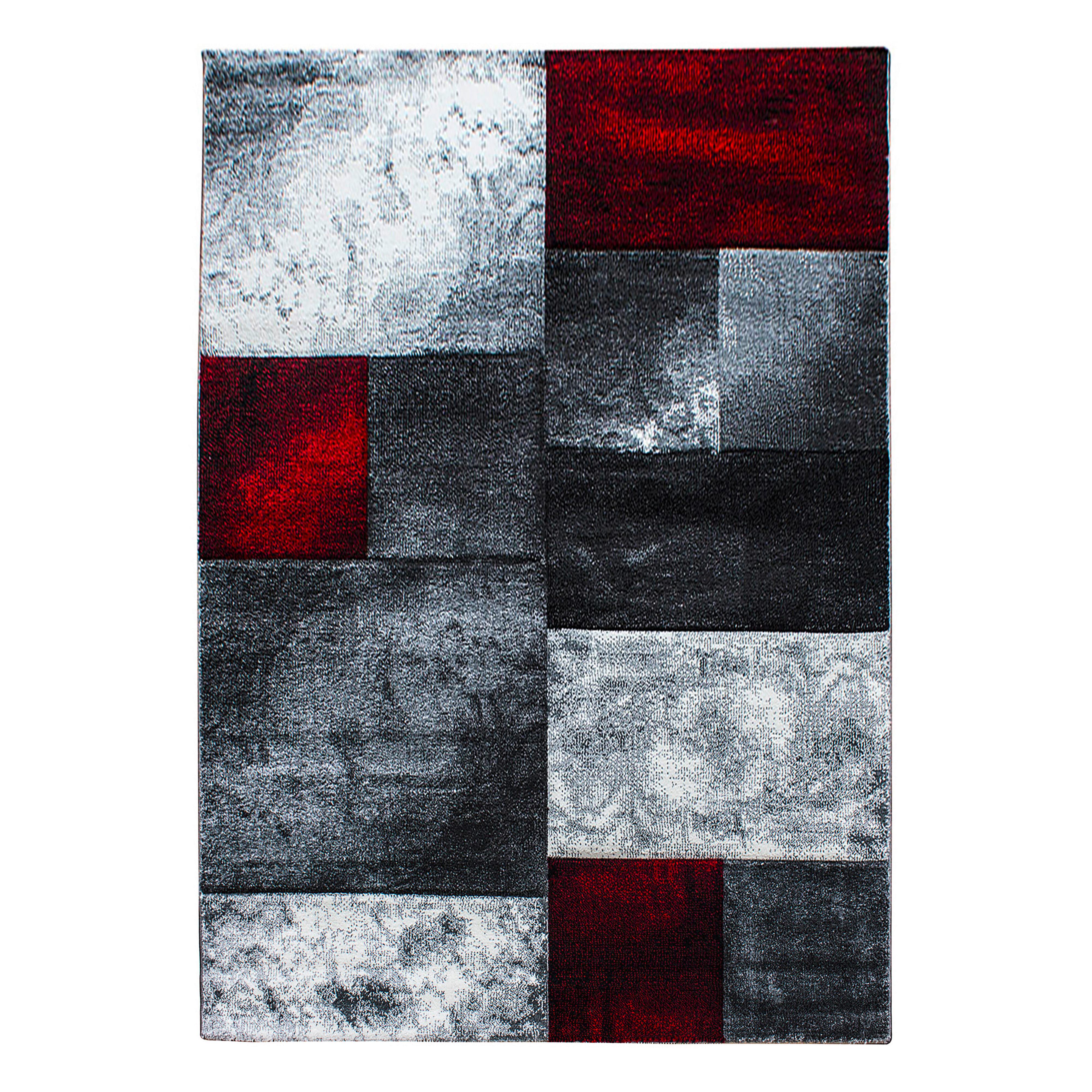 Flachwebeteppich Hawaii Rot ca. 140x200cm - Rot, Design, Textil (140/200cm) - Novel