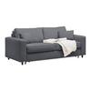BÄDDSOFFA AGNETA -BASED- - mörkgrå/svart, Modern, trä/textil (200/83/97cm) - Premium Living