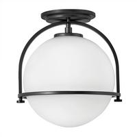 Stropna Svjetiljka Somerset - crna, Design, staklo/metal (28.2/31.8cm) - Elstead Lighting
