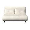 BÄDDSOFFA LUNA - vit/svart, Modern, metall/textil (143/84/81cm) - Bessagi Home