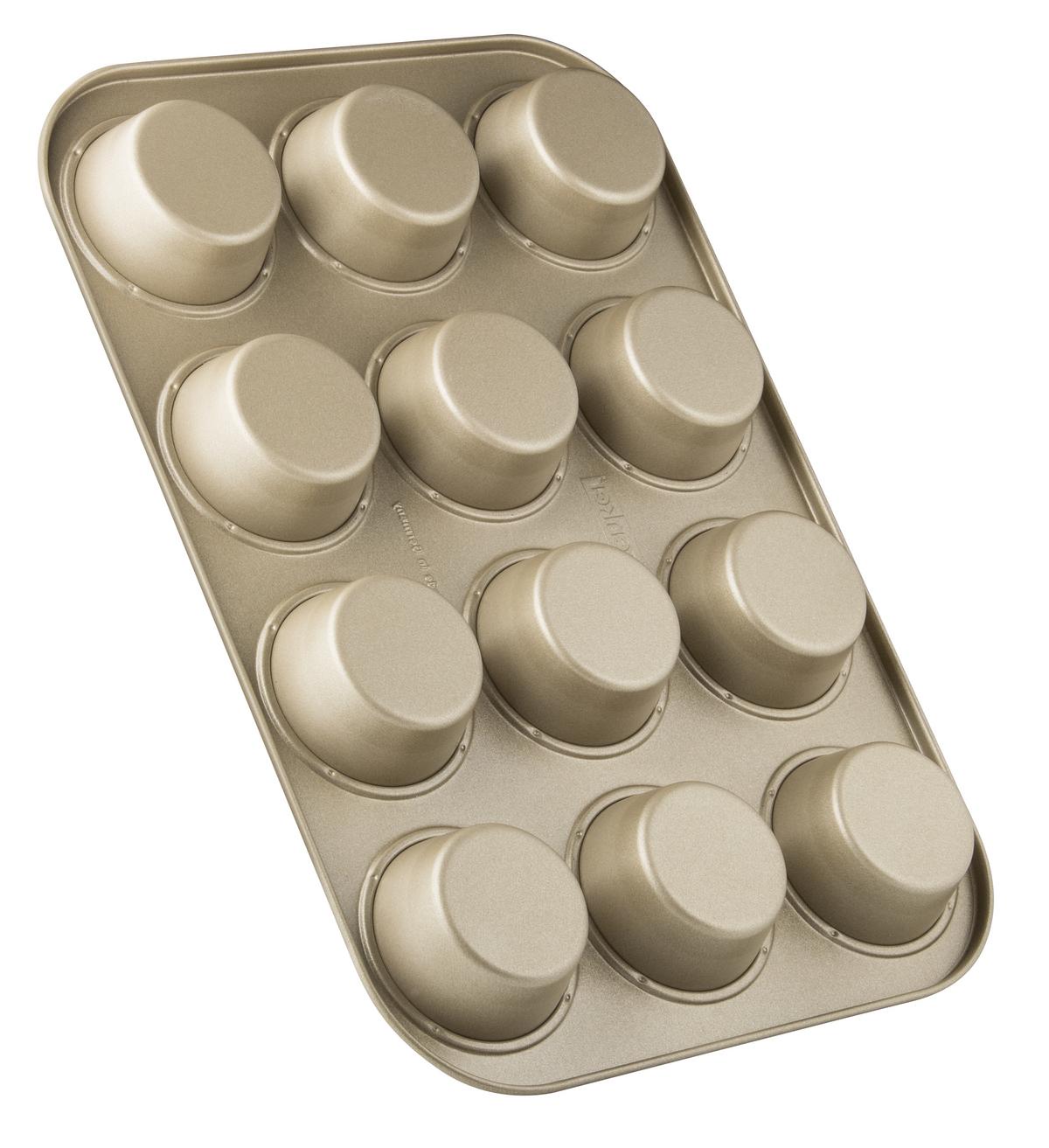 Muffinform Zenker in Goldfarben, 12er-Form - Goldfarben, Metall (38,5/26,5/3cm)