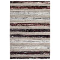 Wollteppich Duarte 210 Schwarz/wei 160x230 - Weiss/Schwarz, Basics, Textil (160/230cm) - Kayoom